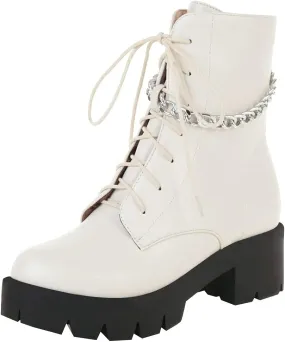 Parisuit womens Combat Boots