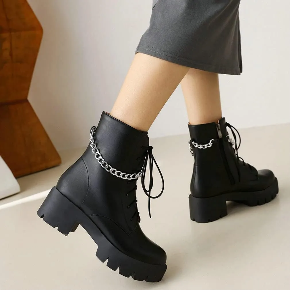 Parisuit womens Combat Boots