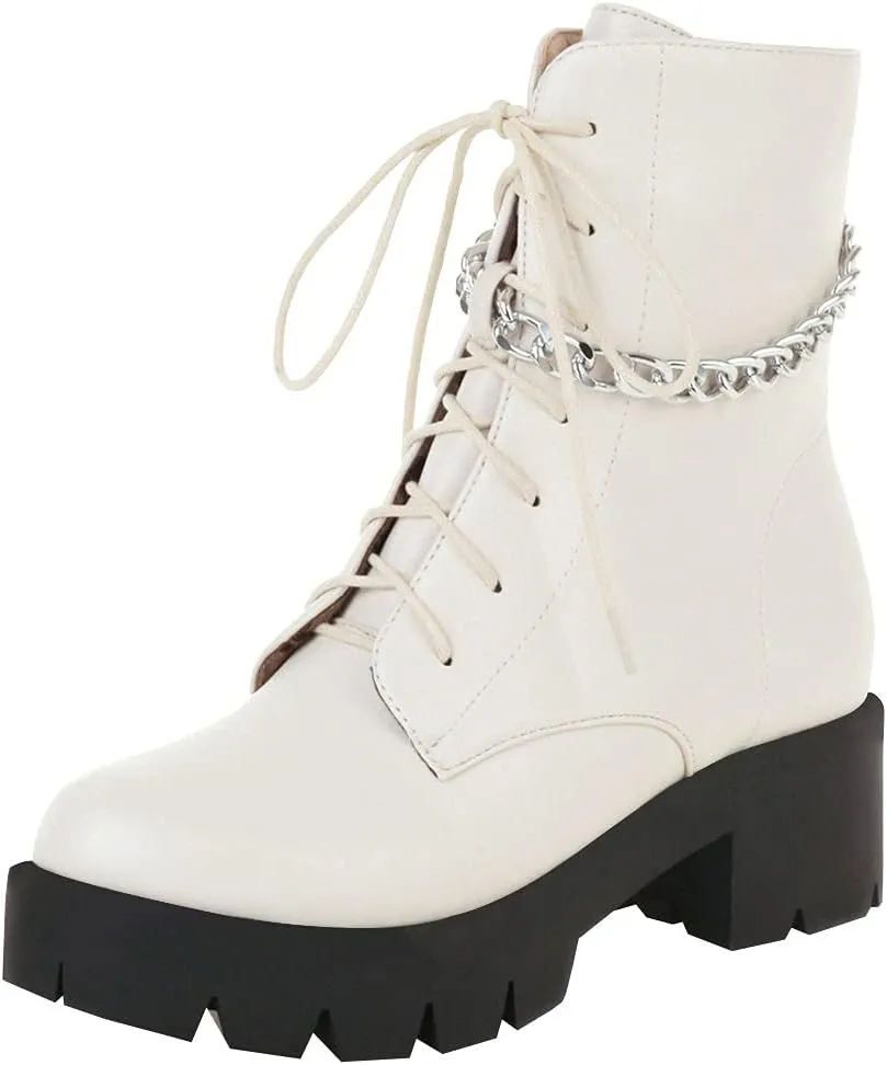 Parisuit womens Combat Boots