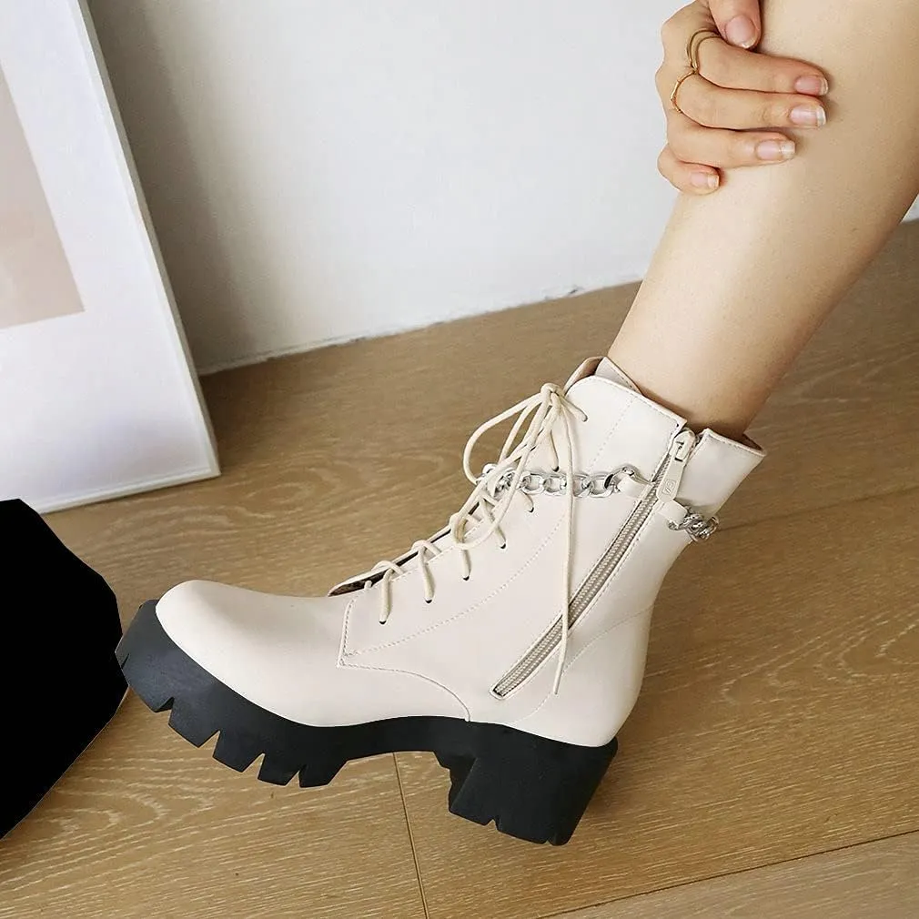 Parisuit womens Combat Boots