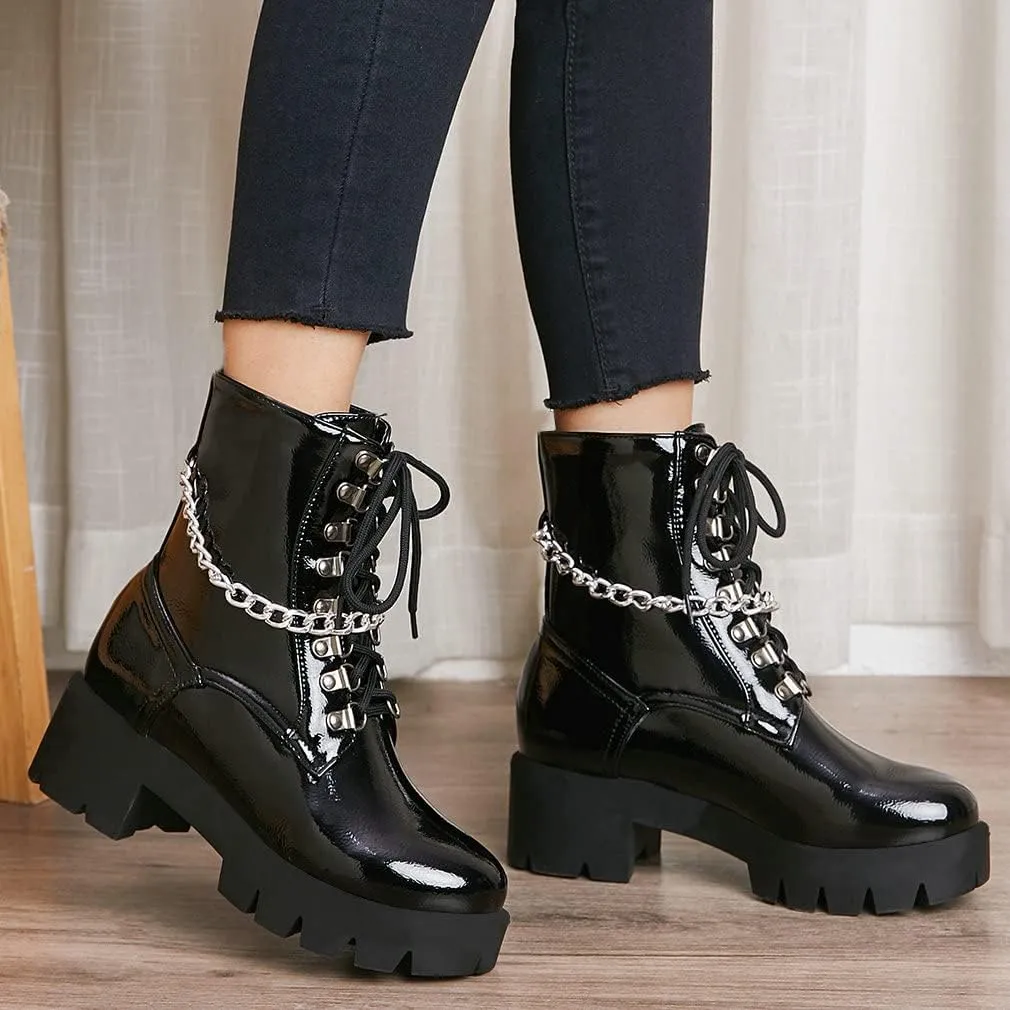 Parisuit womens Combat Boots