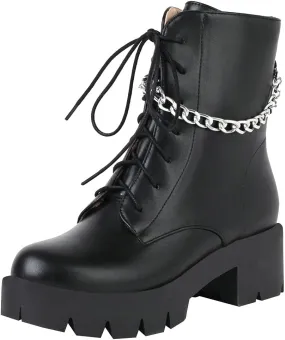 Parisuit womens Combat Boots