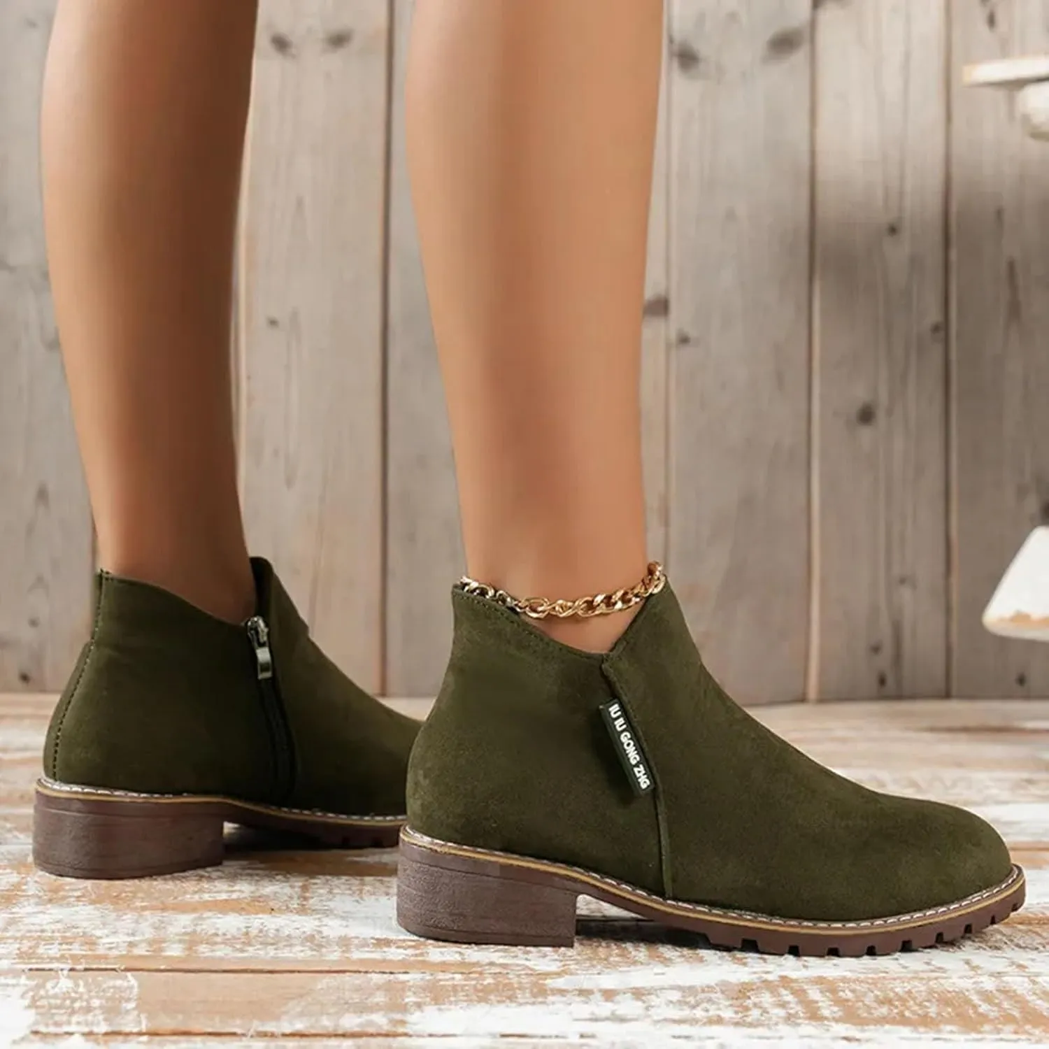 peqiut Womens Cowboy Boots Square Toe Thick Heel Wide Calf Cowboy Boots Women Suede Warm Furry Snow Womens Boots