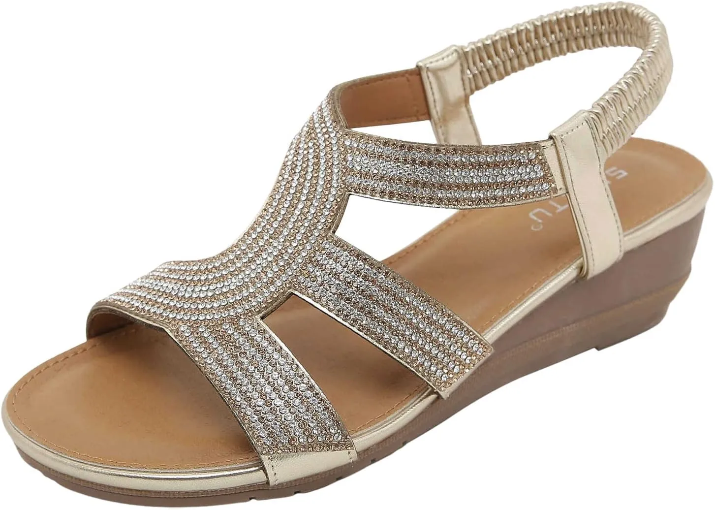 Platform Sandals for Women Womens Casual Slip on Summer Wedge Sandal Orthopedic Sandals with Arch Support
