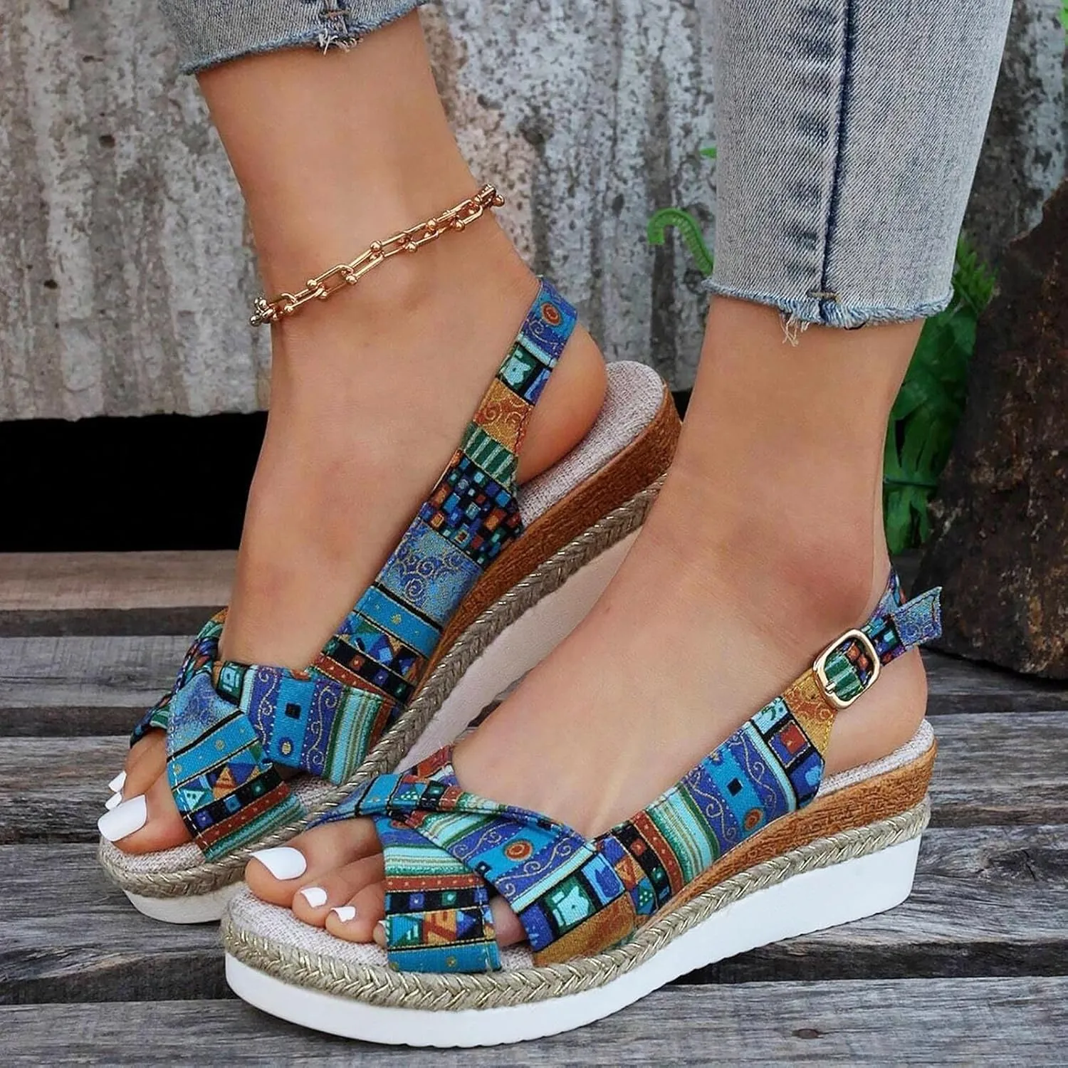 Platform Sandals Womens Sandals Women Heel Width Orthopedic Arch Support Low Wedges Footwear