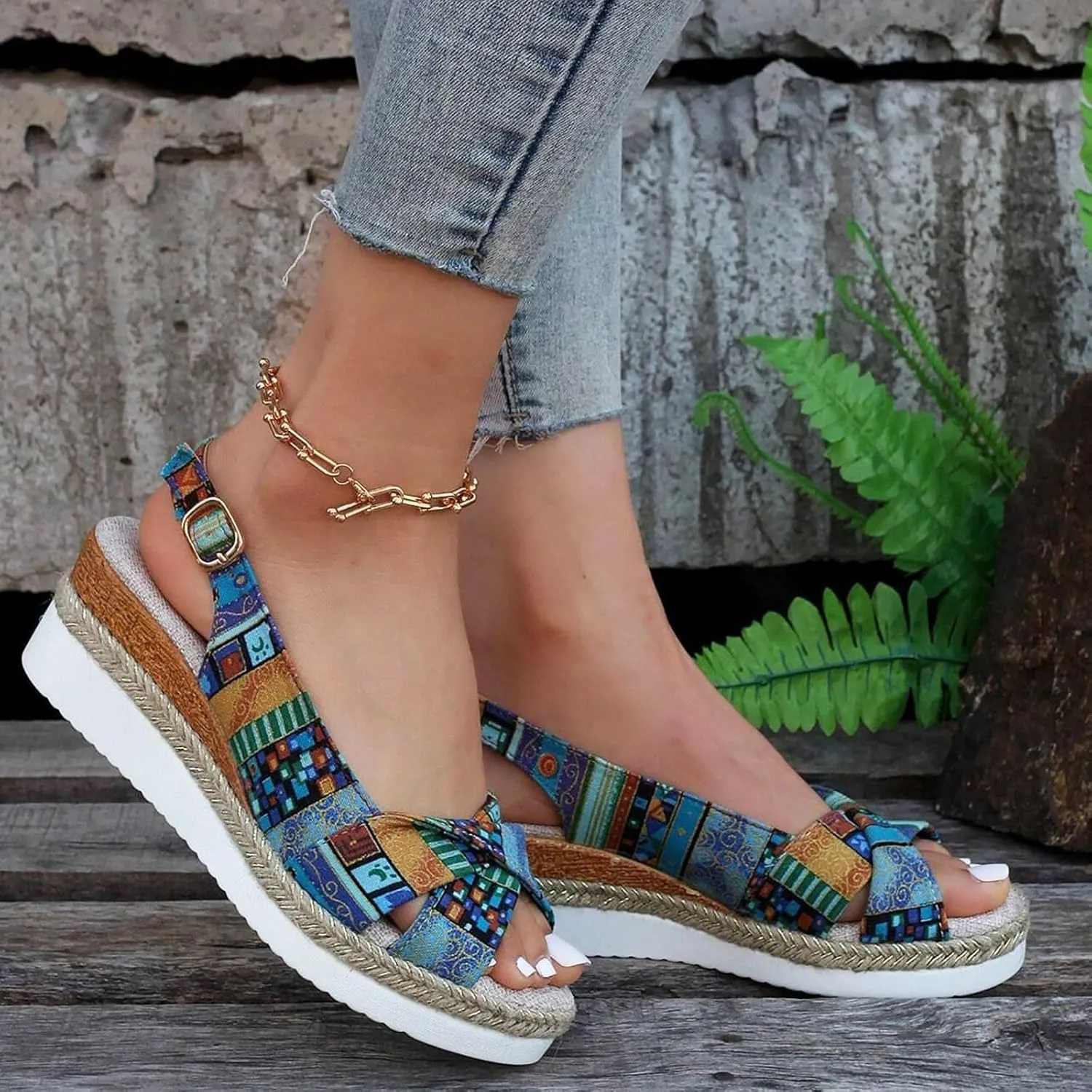 Platform Sandals Womens Sandals Women Heel Width Orthopedic Arch Support Low Wedges Footwear