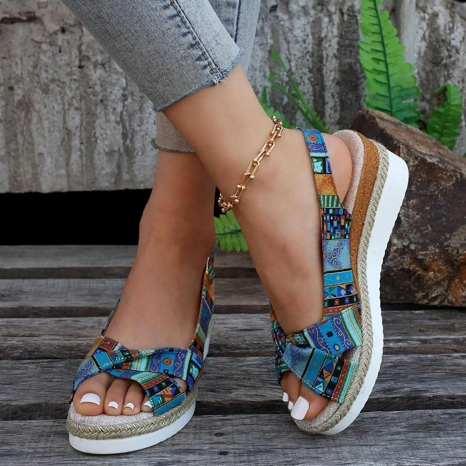 Platform Sandals Womens Sandals Women Heel Width Orthopedic Arch Support Low Wedges Footwear