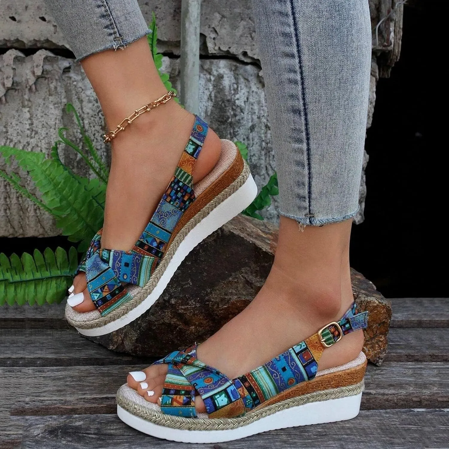 Platform Sandals Womens Sandals Women Heel Width Orthopedic Arch Support Low Wedges Footwear