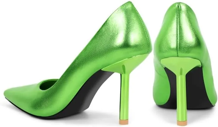 richealnini Womens Pointed Toe Stiletto High Heel Pumps