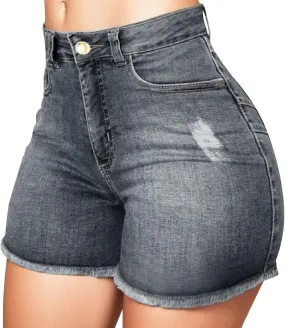 Rvidbe Jean Shorts Womens Women's High Waisted Raw Hem Distressed Ripped Casual Denim Shorts Jean Shorts Womens Curvy Jean Shorts High Waisted