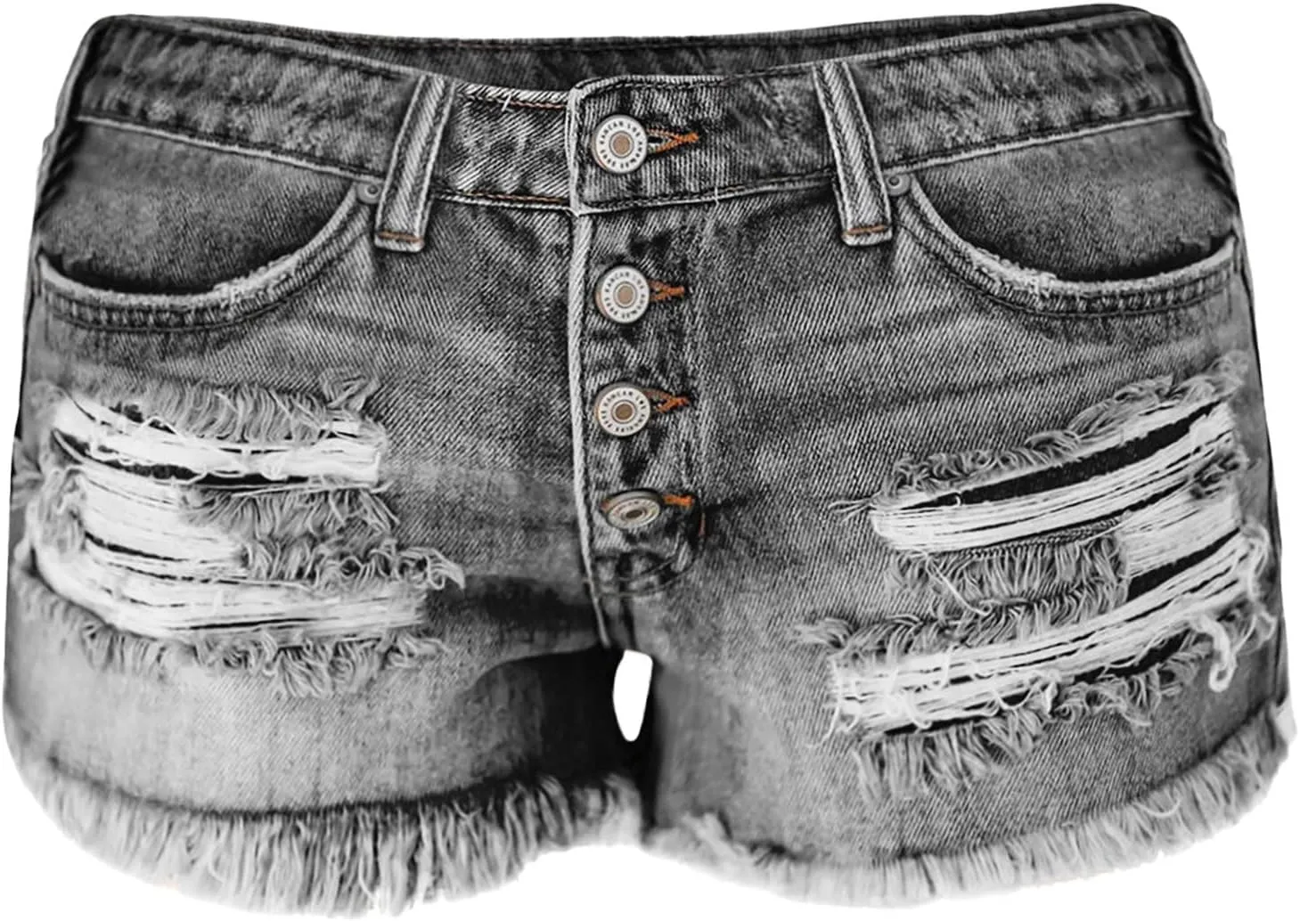Rvidbe Womens Shorts Jean Womens Ripped Denim Shorts Mid Rise Distressed Jean Shorts Casual Summer Stretchy Ripped Shorts