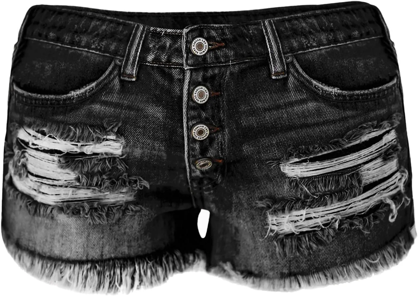 Rvidbe Womens Shorts Jean Womens Ripped Denim Shorts Mid Rise Distressed Jean Shorts Casual Summer Stretchy Ripped Shorts