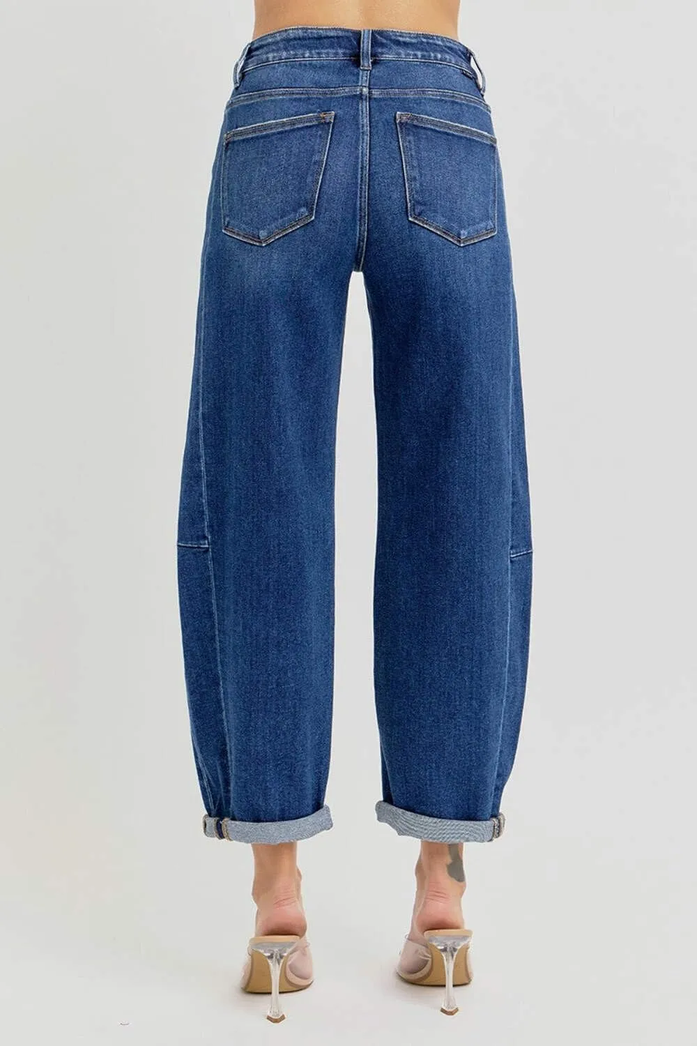 SALT TREE Risen Jeans - High Rise Barrel Jeans - RDP5933