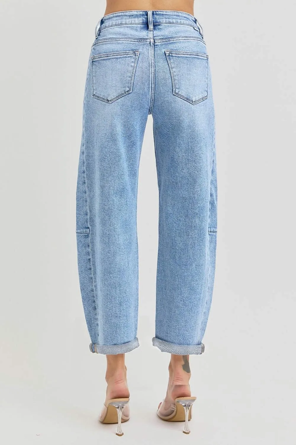SALT TREE Risen Jeans - High Rise Barrel Jeans - RDP5933