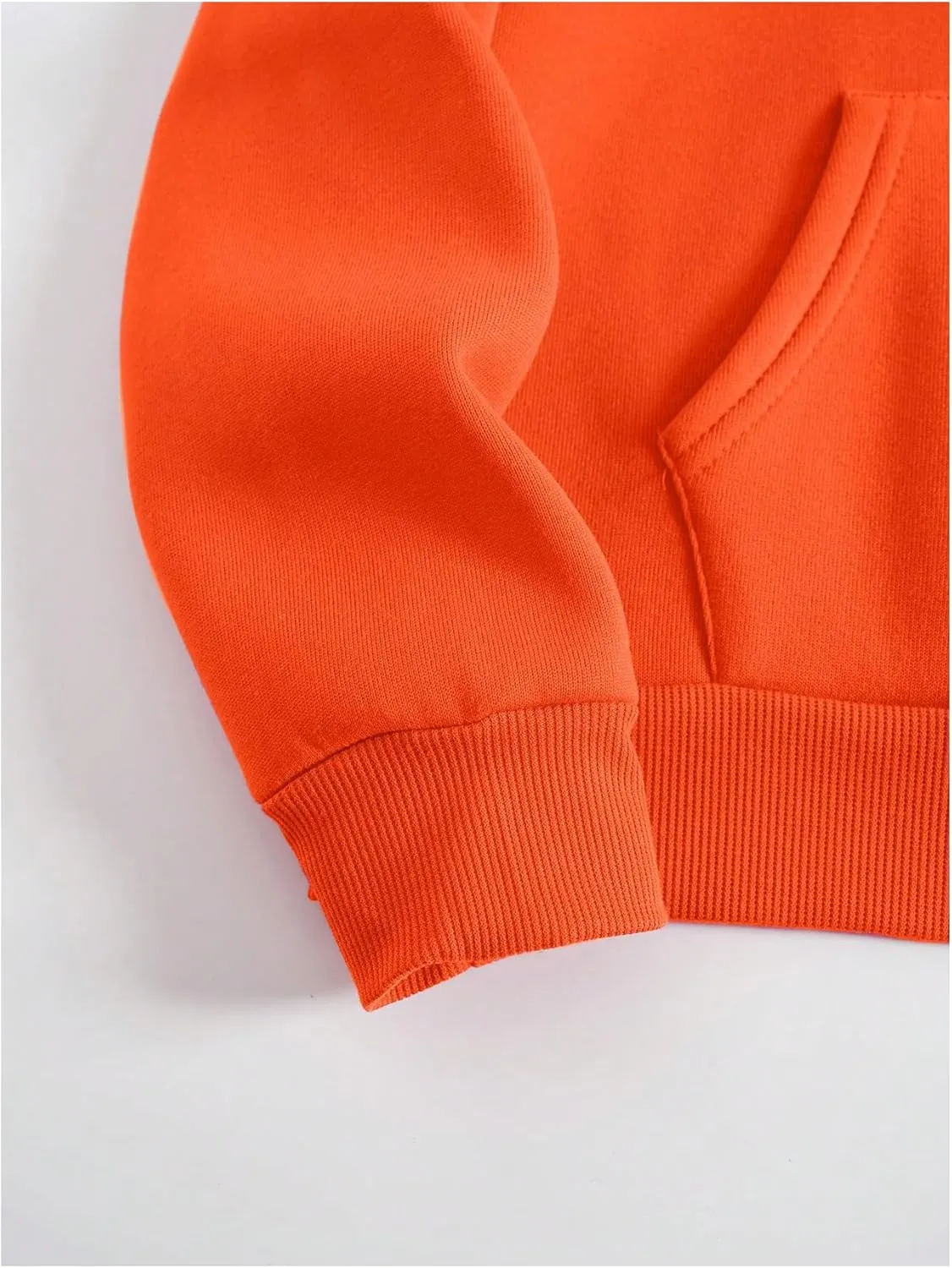 SOLY HUX Hoodies for Women Drawstring Long Sleeve Drop Shoulder Pullover Sweatshirt with Pocket