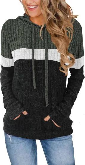 Sweaters for Women Fall Tops Long Sleeve Hoodie Ladies Sweatshirts Pullover Blouses Loose Casual Fashion Clothes