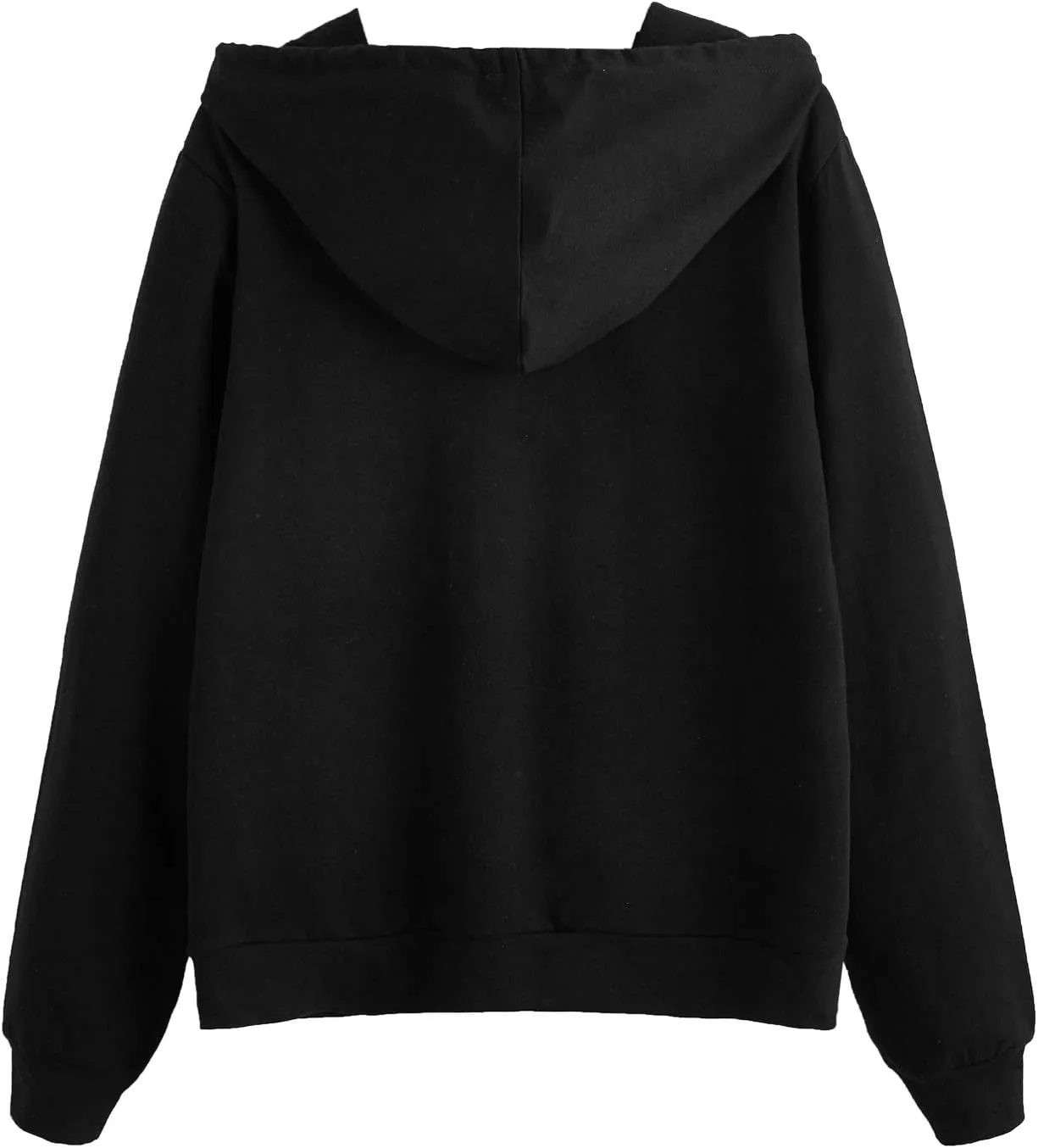 SweatyRocks Women's Hoodies Long Sleeve Pullover Drawstring Sweatshirt Hoodies with Pocket