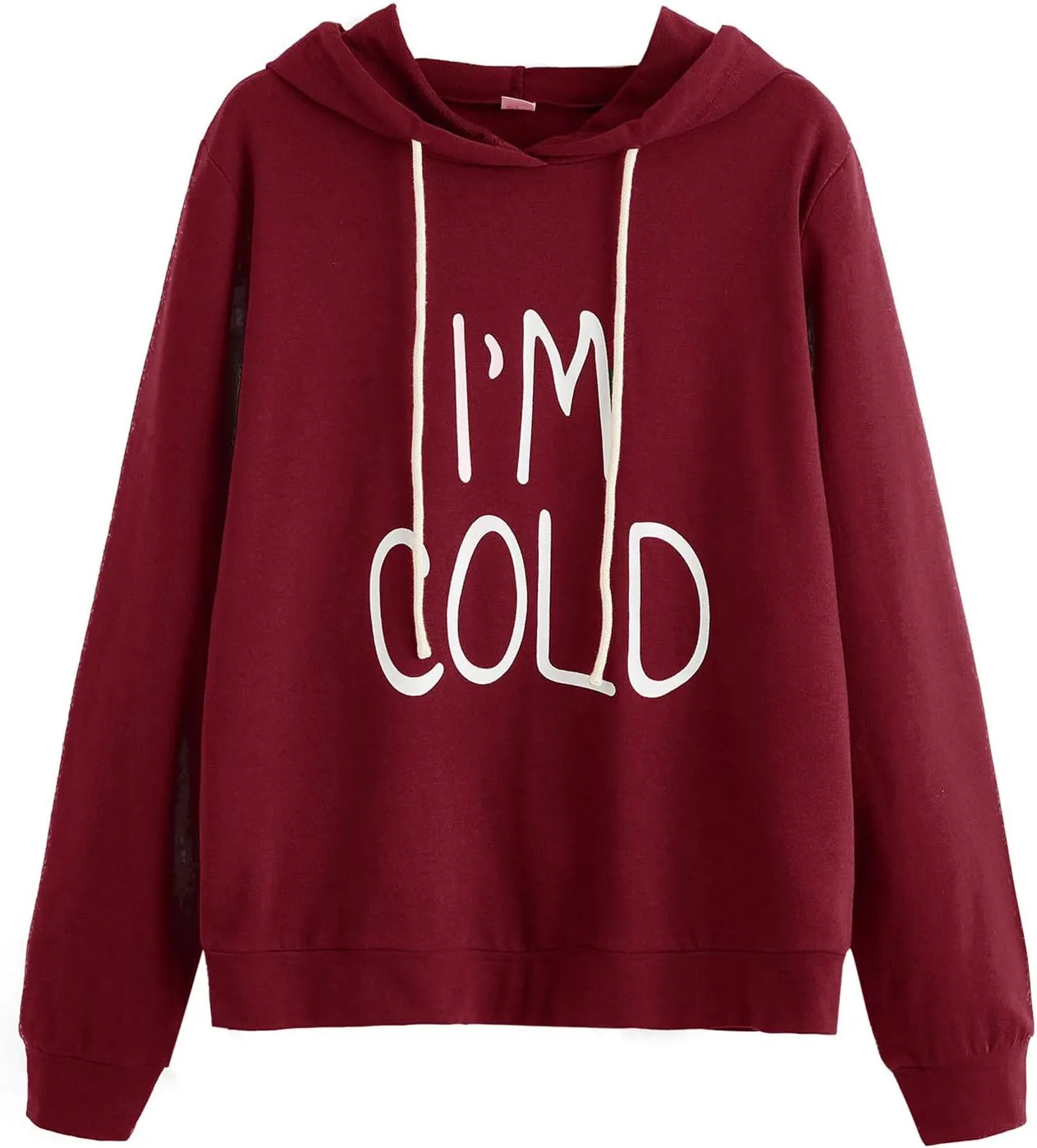 SweatyRocks Women's Hoodies Long Sleeve Pullover Drawstring Sweatshirt Hoodies with Pocket