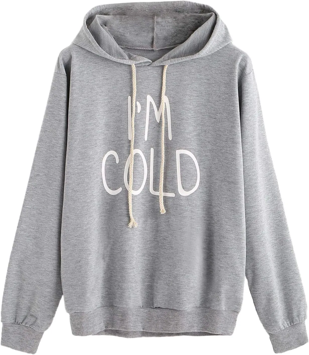 SweatyRocks Women's Hoodies Long Sleeve Pullover Drawstring Sweatshirt Hoodies with Pocket