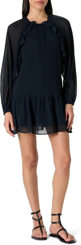 The Drop Women's Jordan Feminine Ruffle Detailed Mini Dress