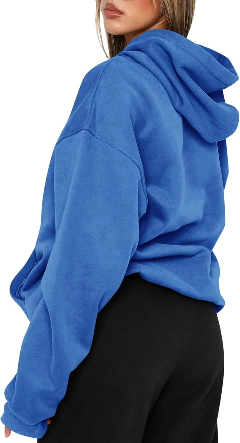 TICTICMIMI Women's Hoodies Sweatshirts Cute Long Sleeve Tops Loose Fleece Pullover Shirts with Pocket