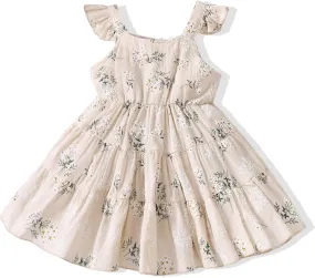 Toddler Baby Girl Dress Clothes Summer Dresses Outfits Little Girls Sleeveless Beach Sundress for Kids 12M-6T