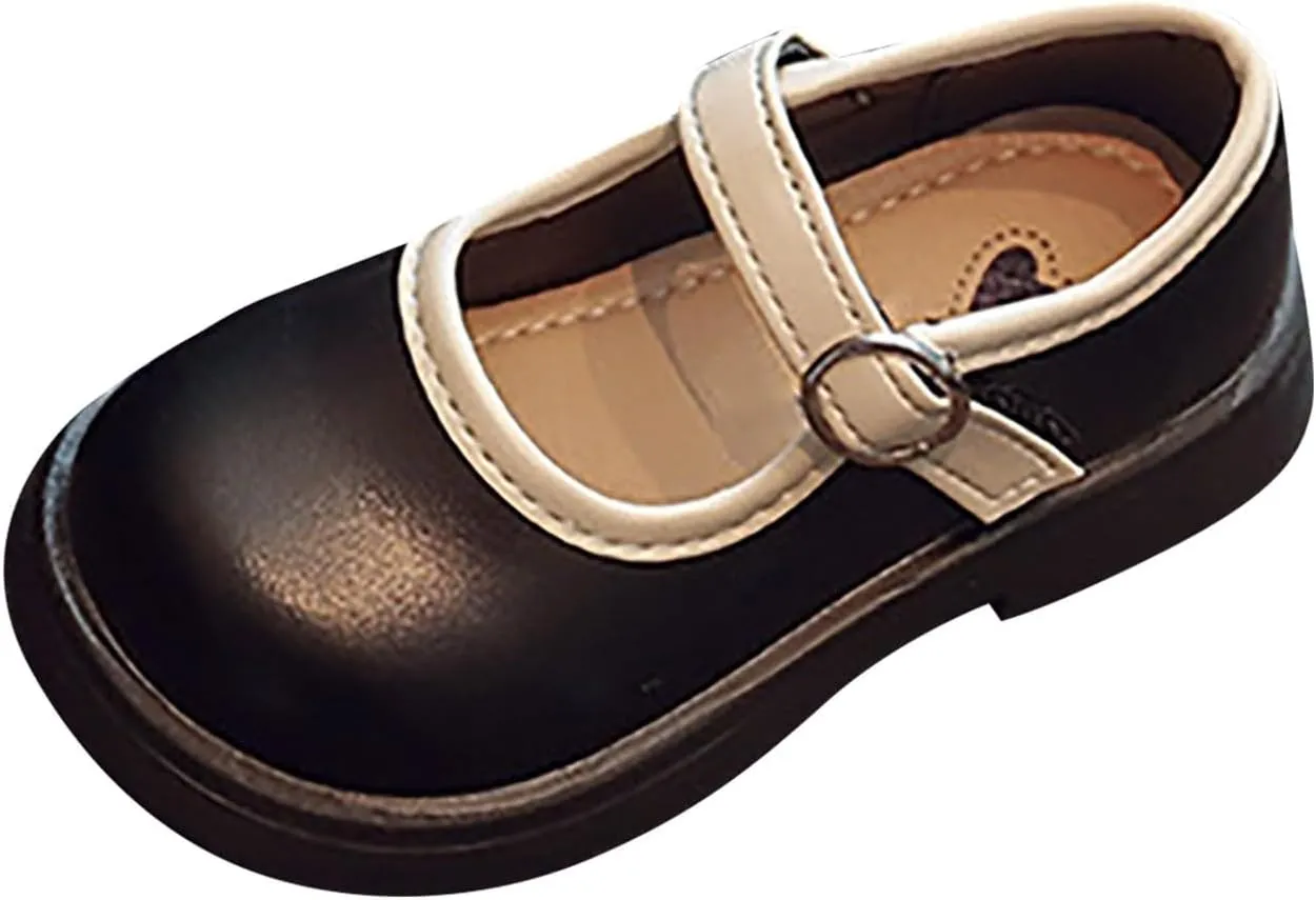 Toddler Mary Jane Flower Girls Dress Shoes Little Girl School Uniform Shoes for Wedding Party Toddler Girls Shoes