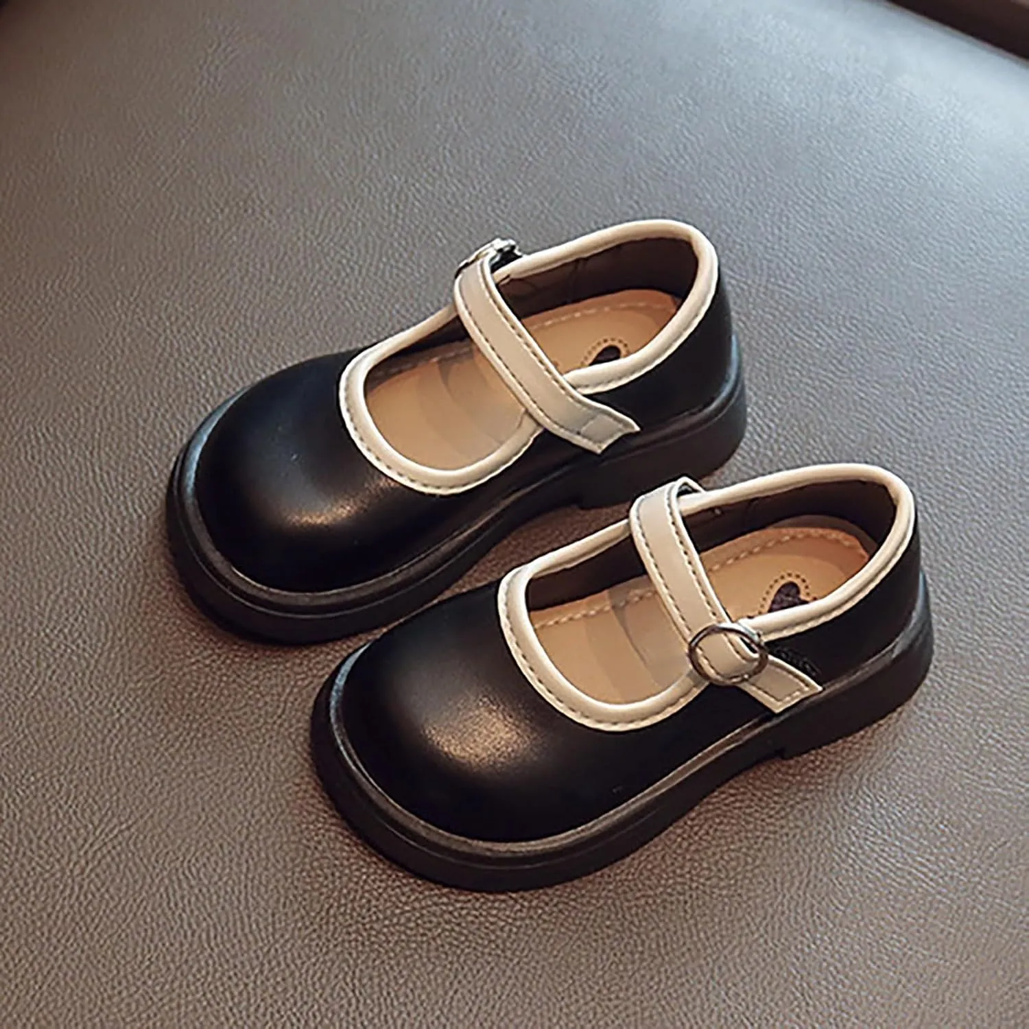 Toddler Mary Jane Flower Girls Dress Shoes Little Girl School Uniform Shoes for Wedding Party Toddler Girls Shoes