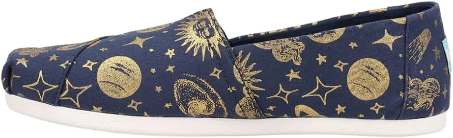 TOMS Womens Alpargata Slip On Flats Casual - Grey