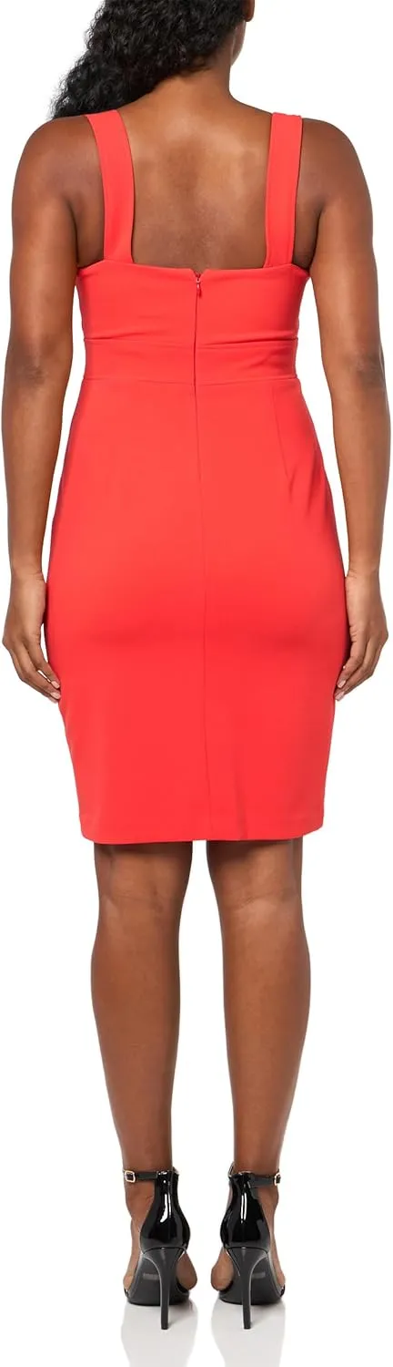 Vince Camuto Women's Sleeveless Square Neck Sheath Mini Dress