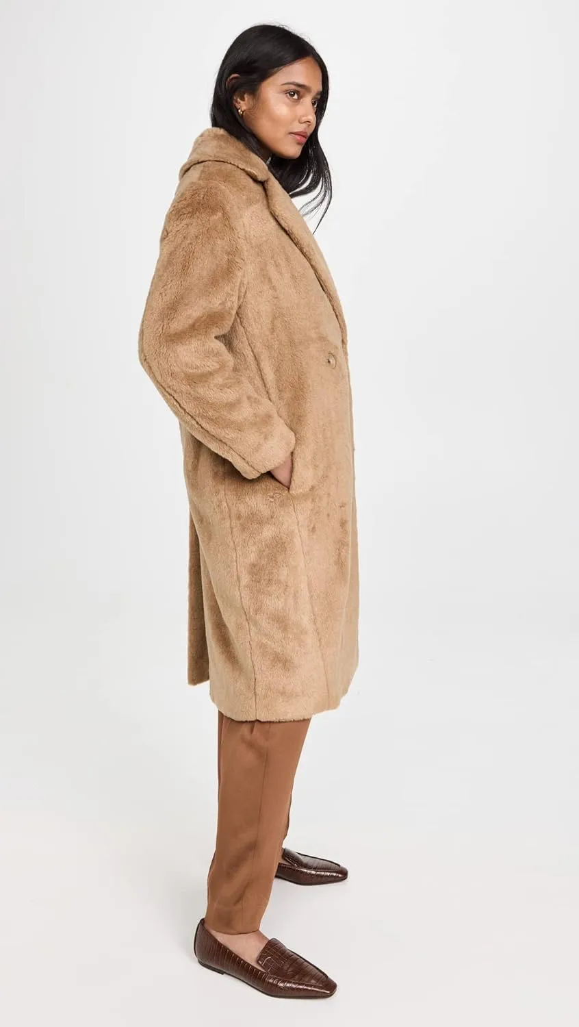 Vince womens Faux Sherling Coat