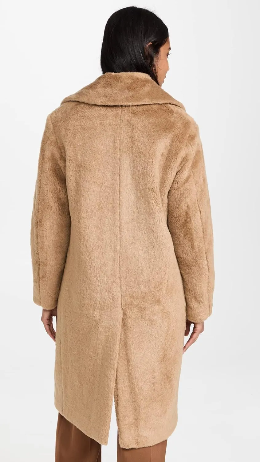 Vince womens Faux Sherling Coat
