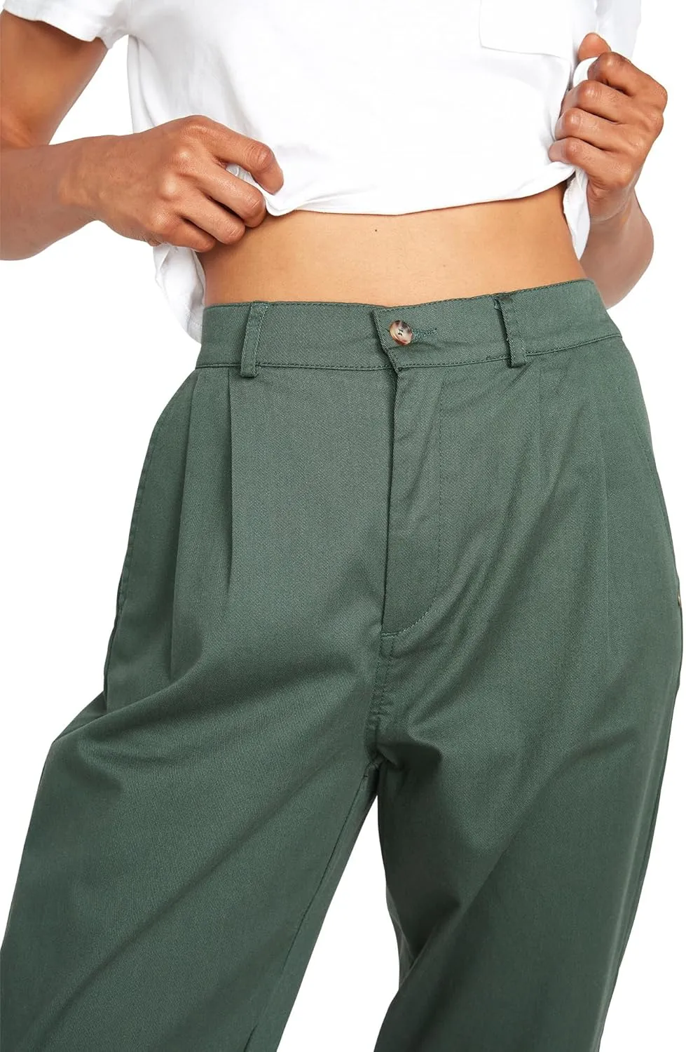 Volcom Women's Frochickie Trouser Slim Fit Chino Pant