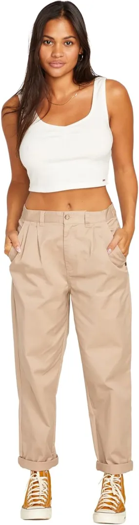 Volcom Women's Frochickie Trouser Slim Fit Chino Pant