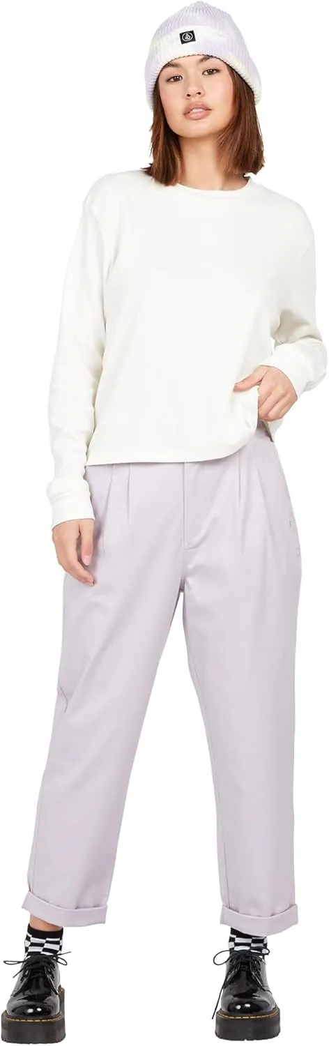 Volcom Women's Frochickie Trouser Slim Fit Chino Pant