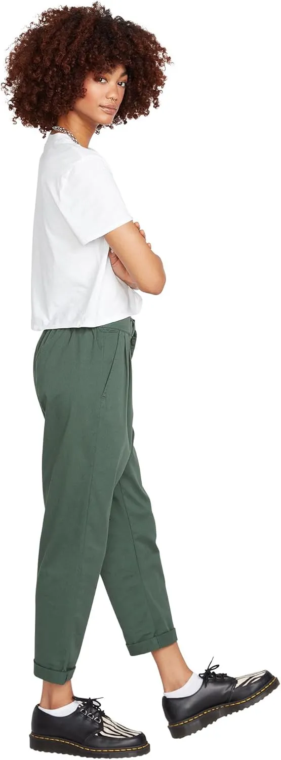 Volcom Women's Frochickie Trouser Slim Fit Chino Pant