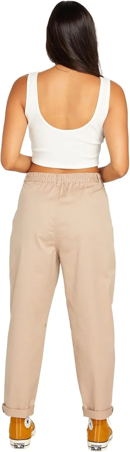 Volcom Women's Frochickie Trouser Slim Fit Chino Pant