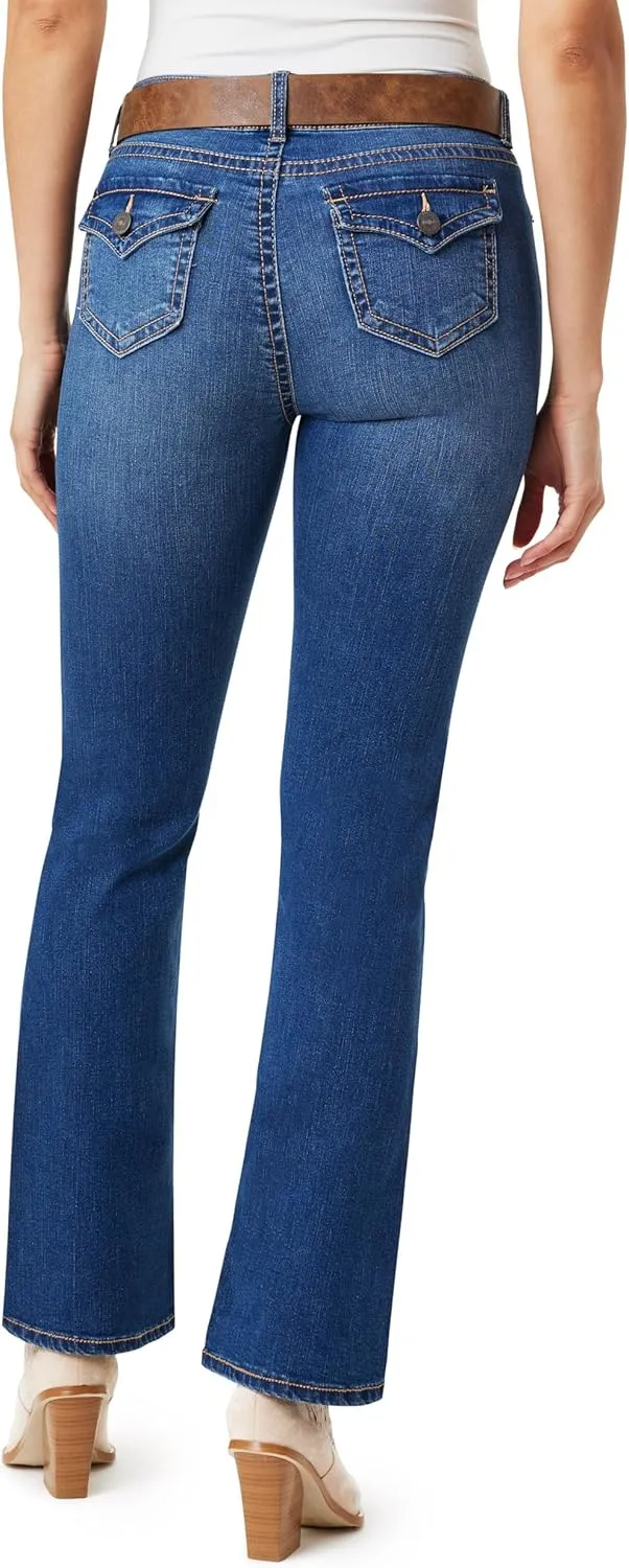 WallFlower Women's Feisty Curvy Skinny Low Rise Insta Stretch Juniors Jeans