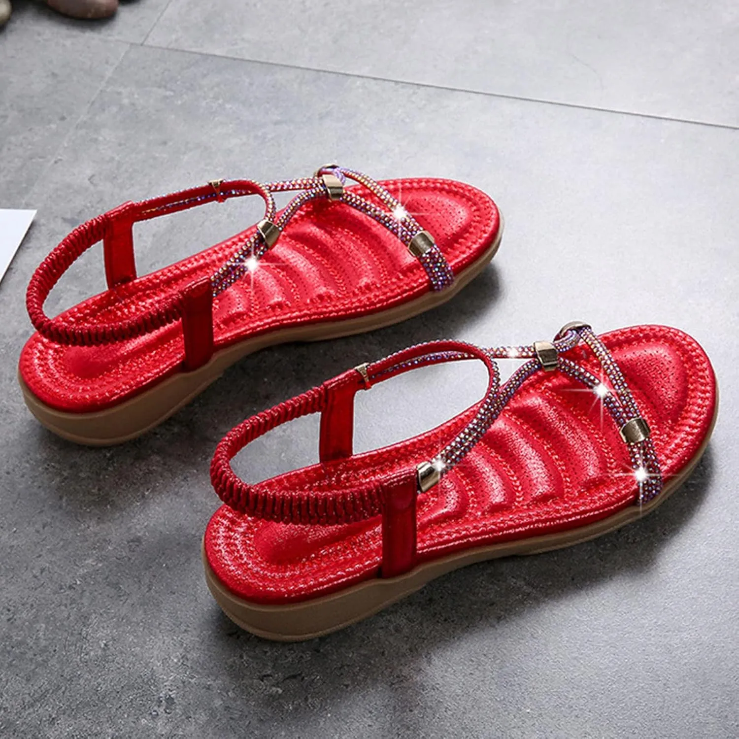 Women's Arch Support Platform Sandals Womens Comfort Lightweight Platform Sandal Arch Support Casual Sandals