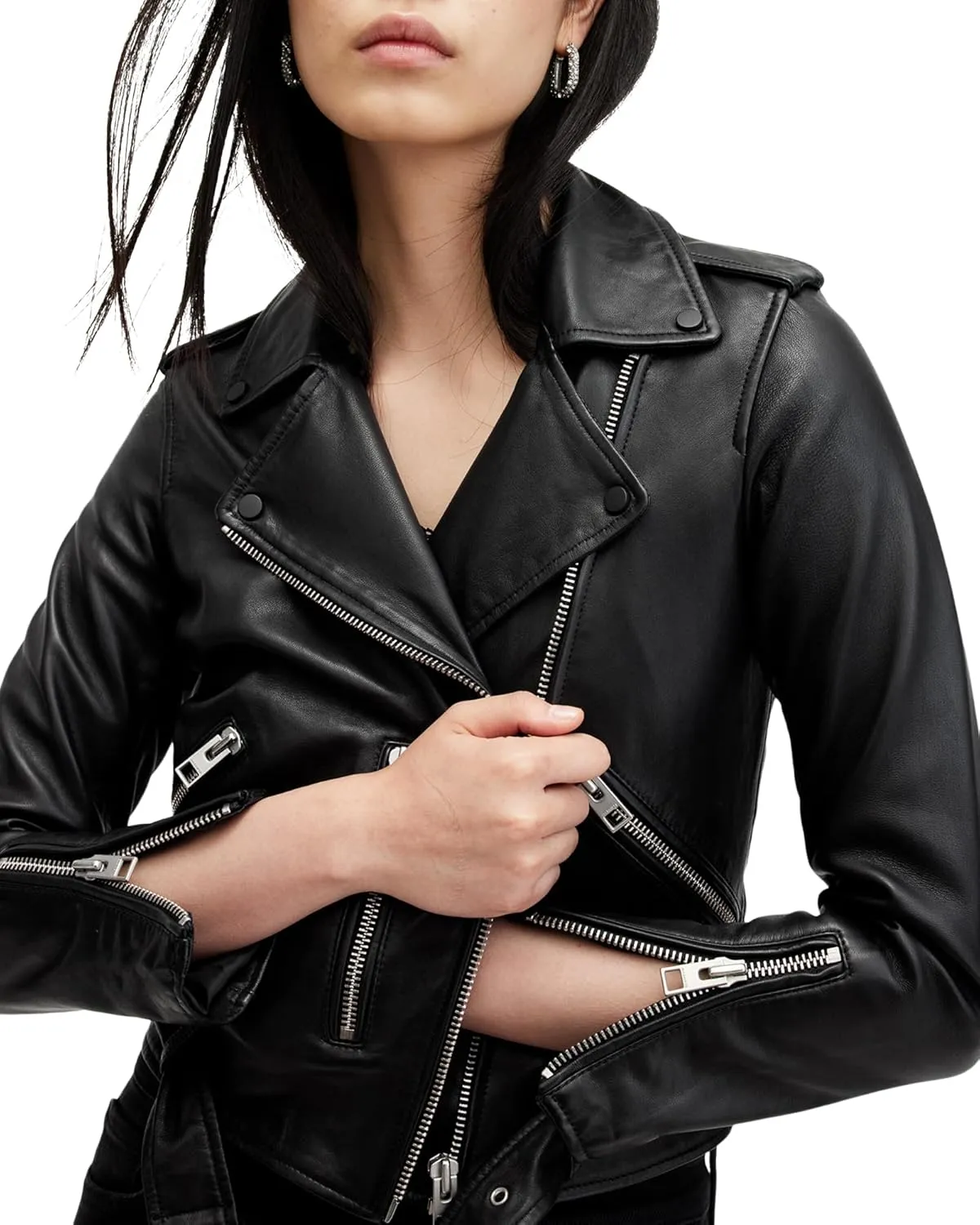 Women's Balfern Leather Biker Jacket