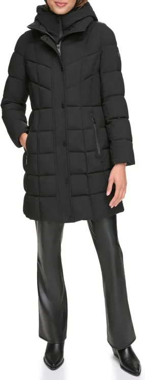 Women's Bib-Front Long Puffer