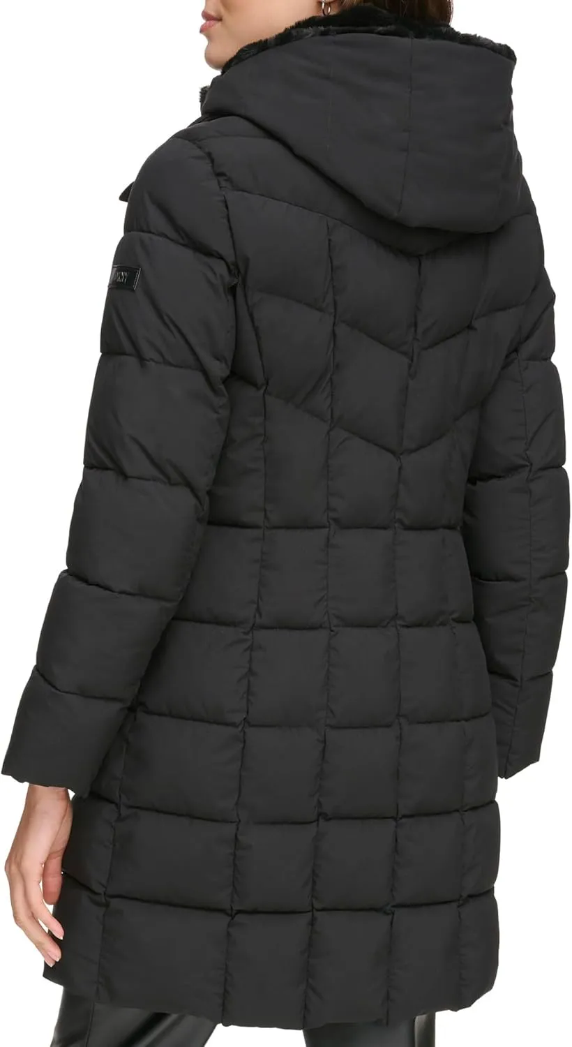 Women's Bib-Front Long Puffer