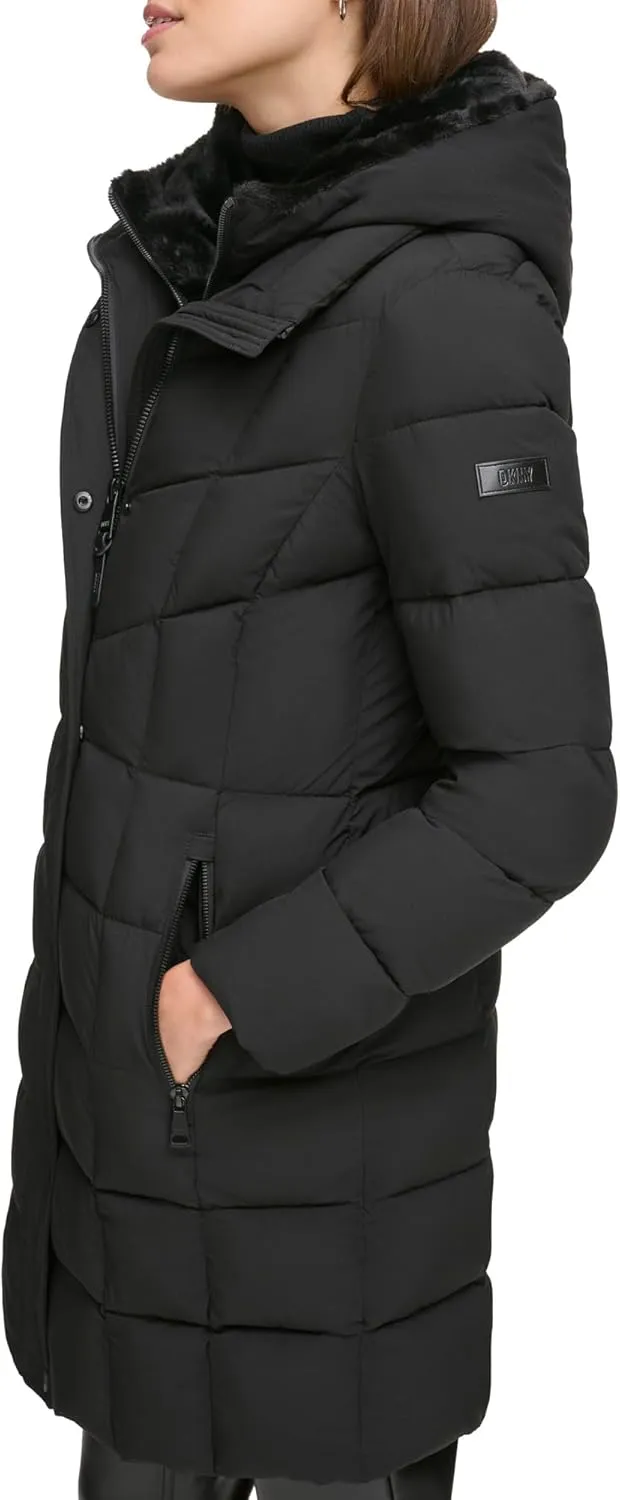 Women's Bib-Front Long Puffer