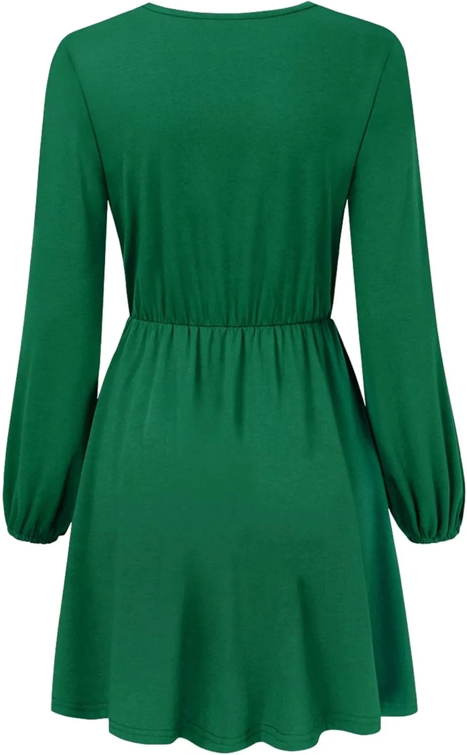 Women's Cross V-Neck Wrap Ruffle Party Mini Dress