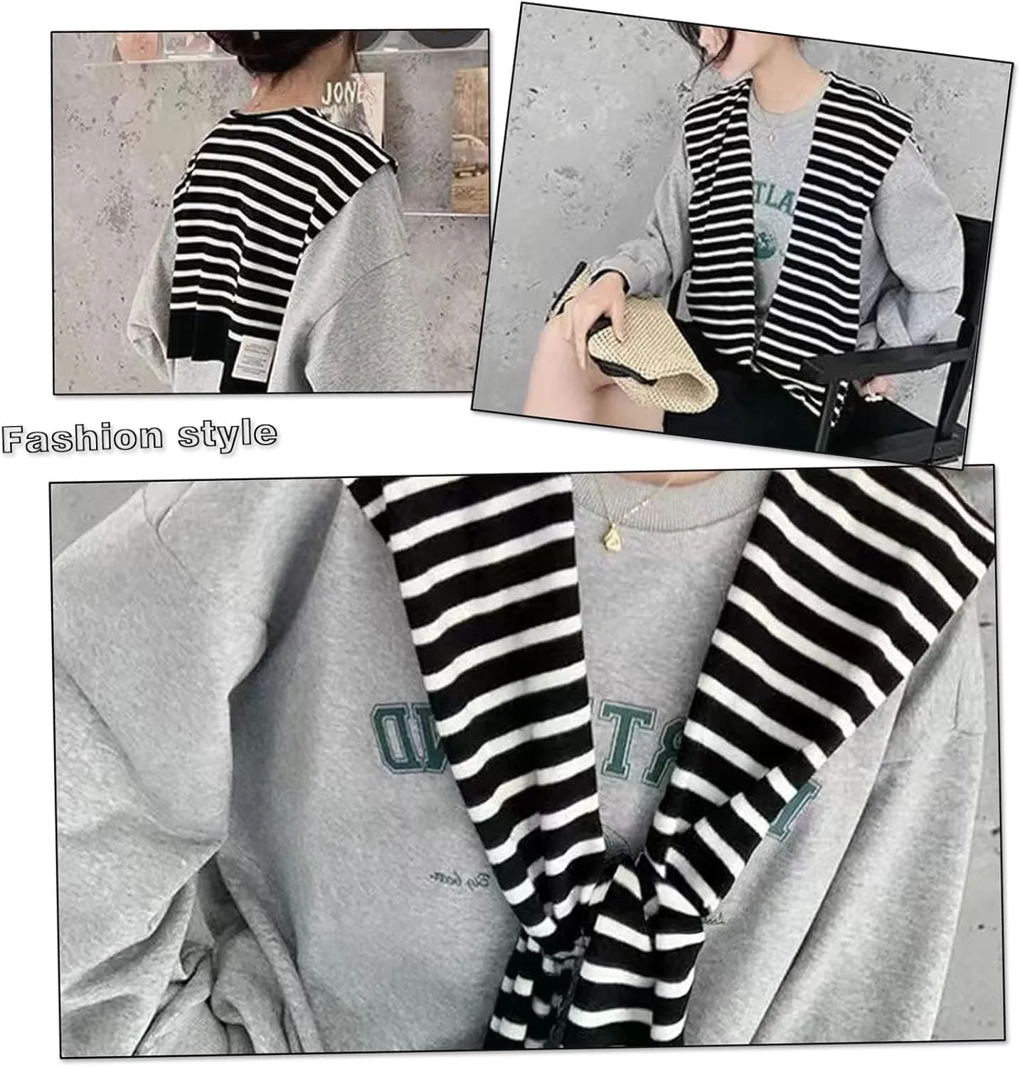 Women's Fashion Knitted Shawl - Khaki Sweater Shawl for Air-Conditioned Rooms