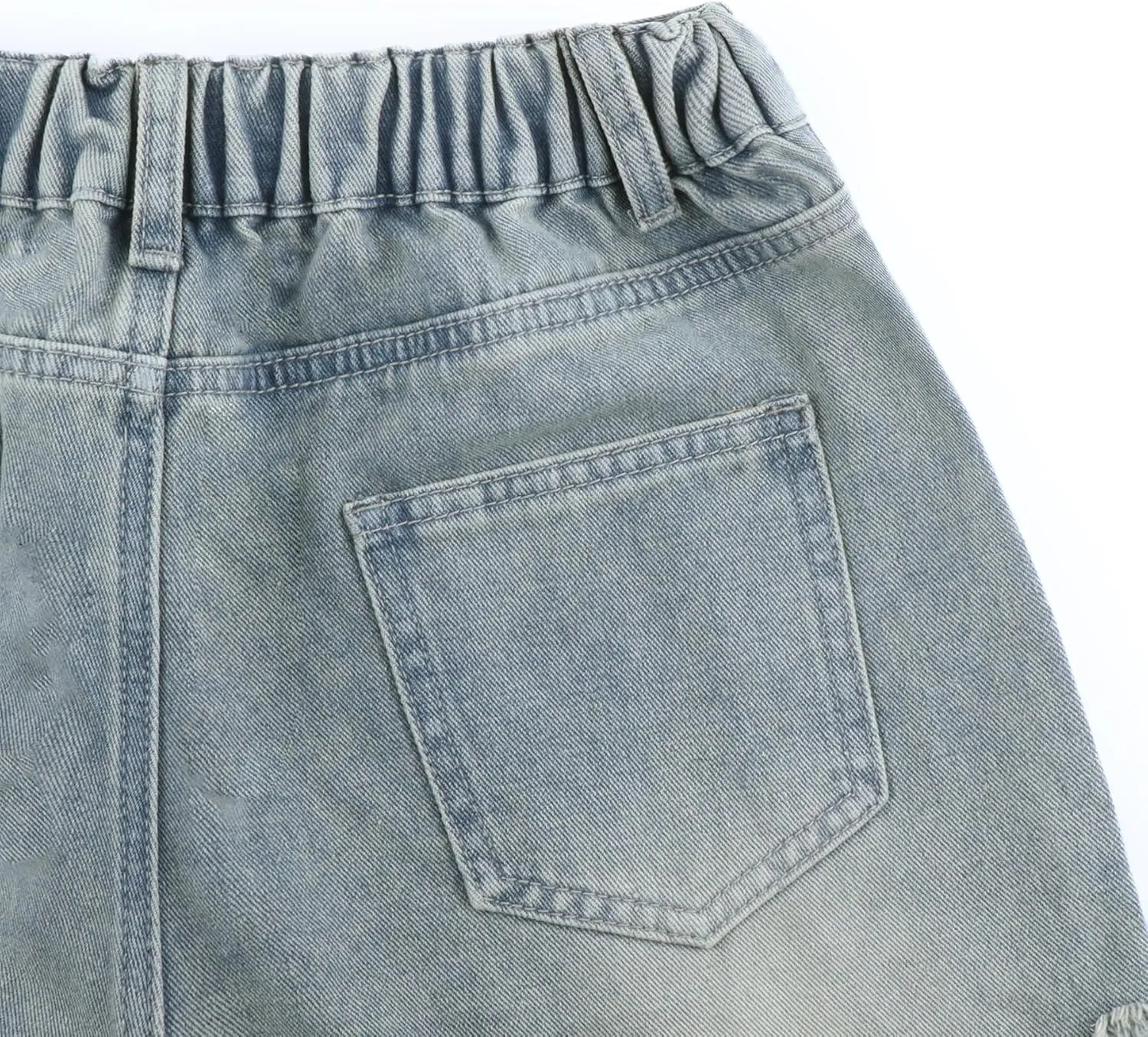 Womens Jean Shorts Womens Star High Waisted Cargo Denim Shorts for Women Trendy
