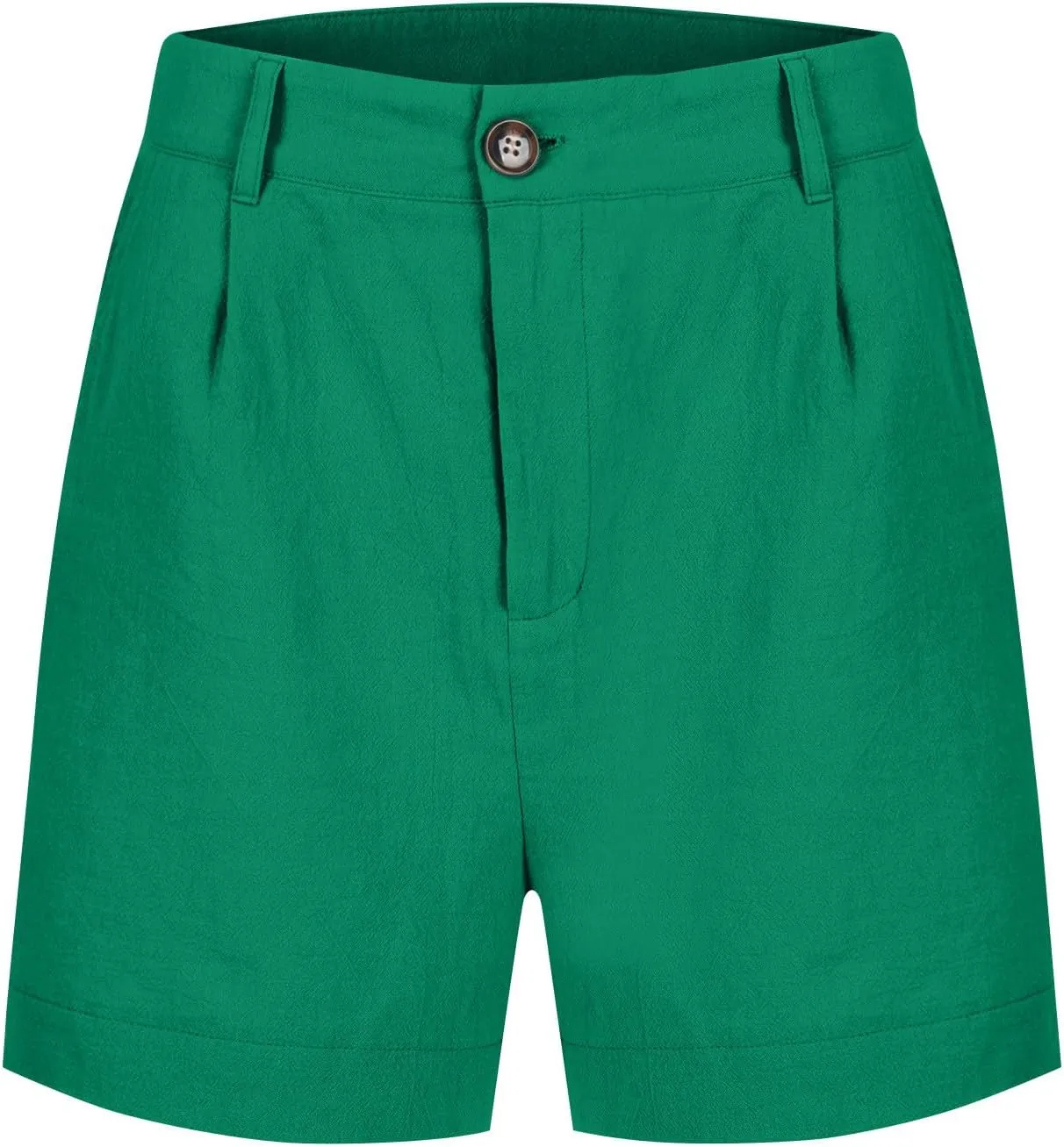 Womens Linen Shorts Casual Summer Lounge Shorts Lightweight Wide Leg Shorts with Pockets High Waisted Bermuda Shorts
