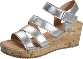 Womens Open Toe Sandals Comfortable Summer Wedge Shoes Non-Slip Ankle Strap Buckle Wedge Sandals Beach Shoes
