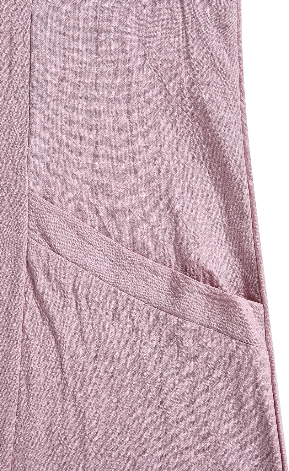 Women's Plus Size Short Sleeve Casual Cotton Linen Long Dress Crew Neck Button Summer Beach Maxi Dress