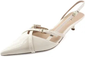 Womens Slingback Pointed Toe Heels Sandals